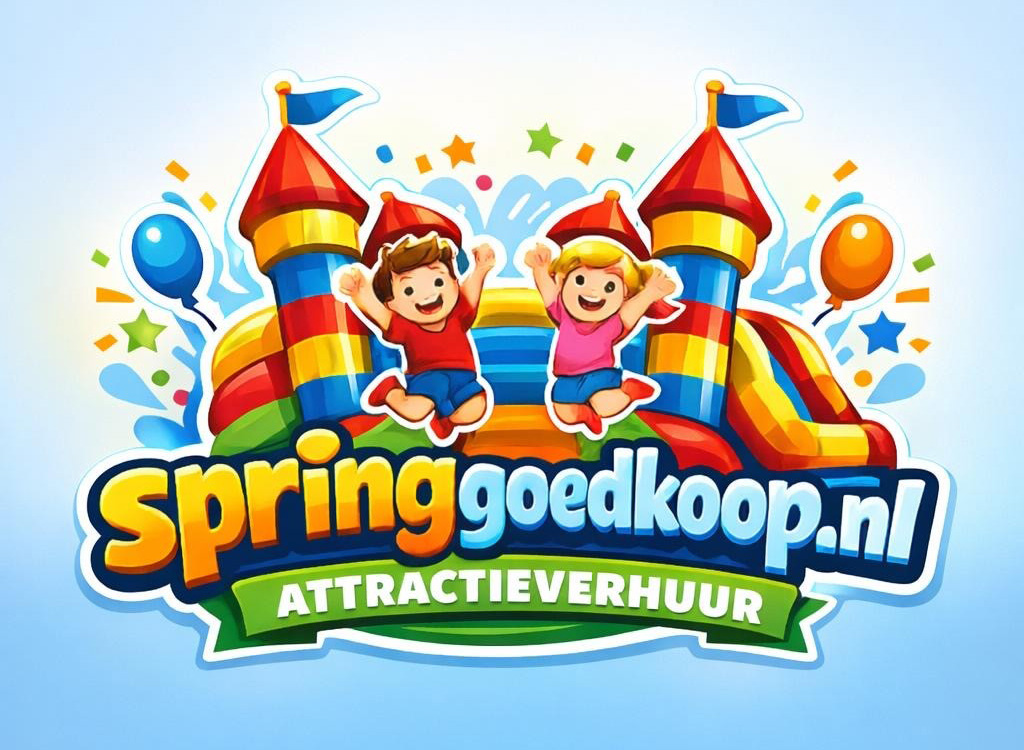Springkussen-, attractie- en kledingverhuur! Spring goedkoop